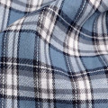 reactive print brushed cotton woven stripes yarn dyed check fabric